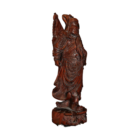 Wooden statue of Guan Yu